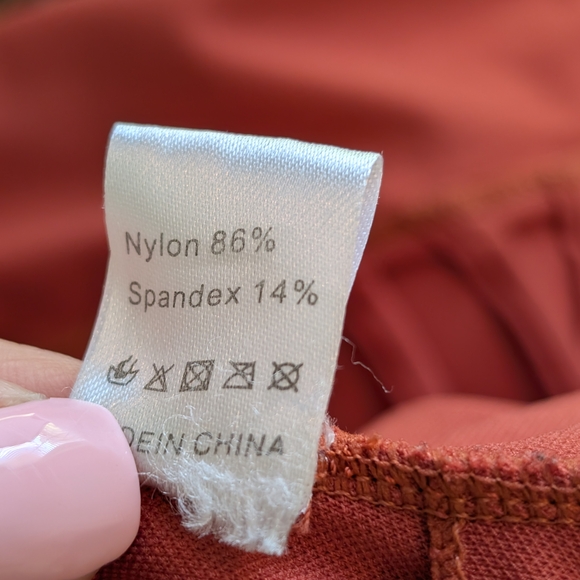 Ruffled Hem Criss Cross Open Back Swim Top - Picture 5 of 5